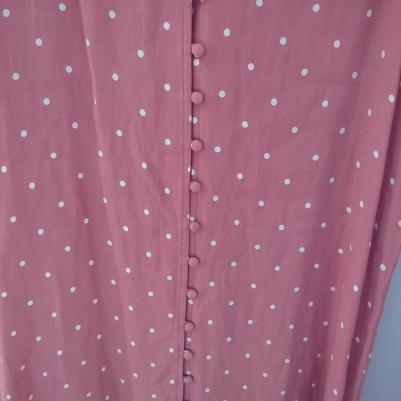 Madewell Heather Button-Front Dress in Polka Dot Size Medium SOLD OUT ONLINE - Picture 5 of 7